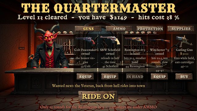 West Bank Reloaded: pit quartermaster